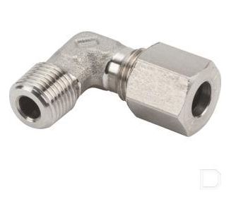 RVS Haakse koppeling WE6 LL M8x1